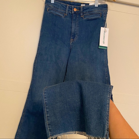 H&M Denim - SOLD high waisted denim culottes